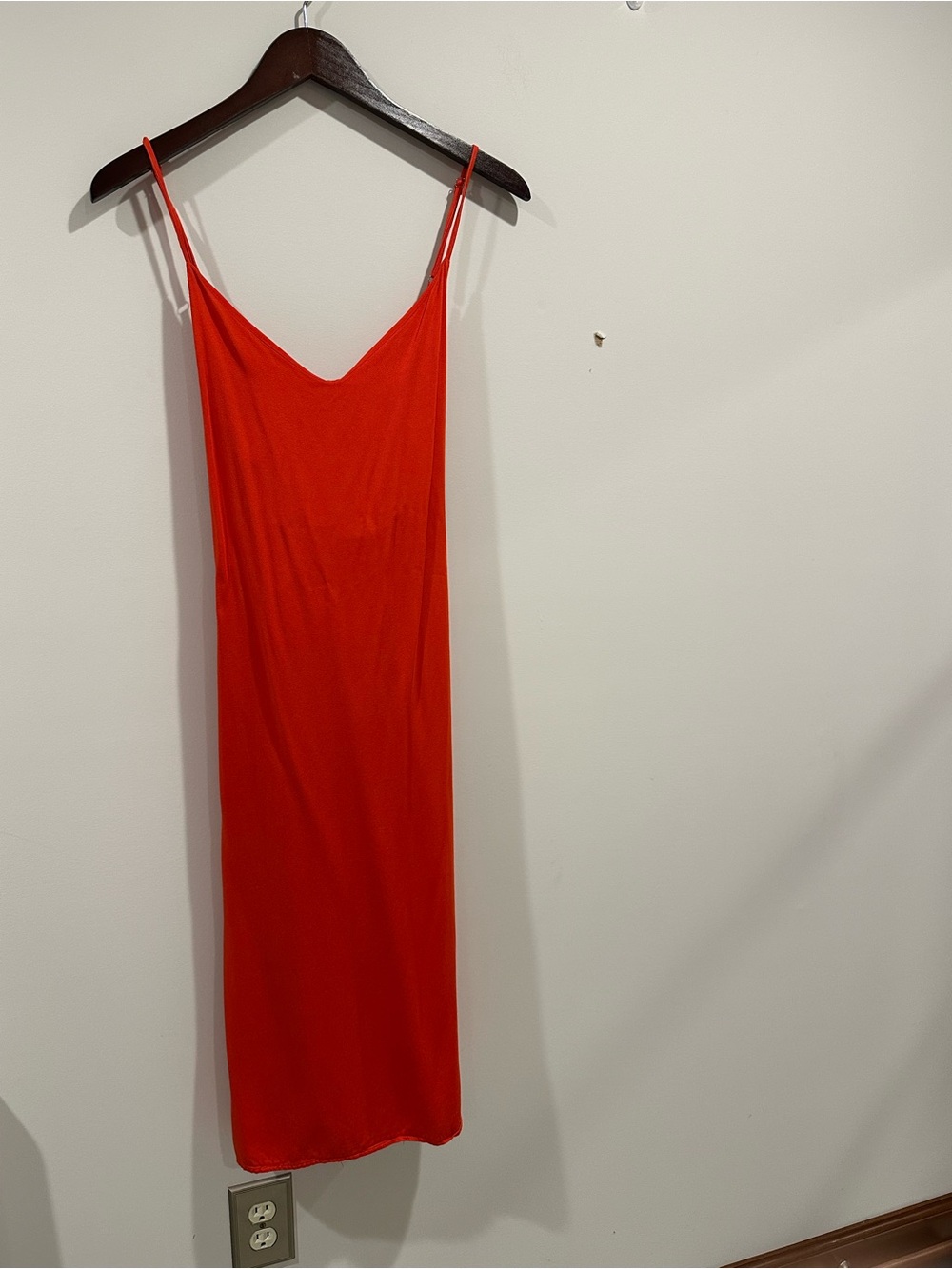 Gilli Red Slip Chemise with Spaghetti Straps